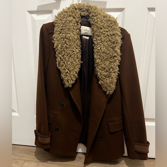 Wilfred Aritzia structure wool brown coat - Picture 2 of 12